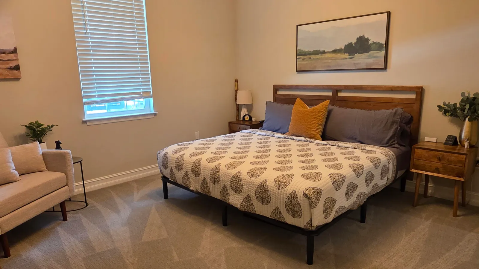 Master bedroom after house cleaning in Ocala