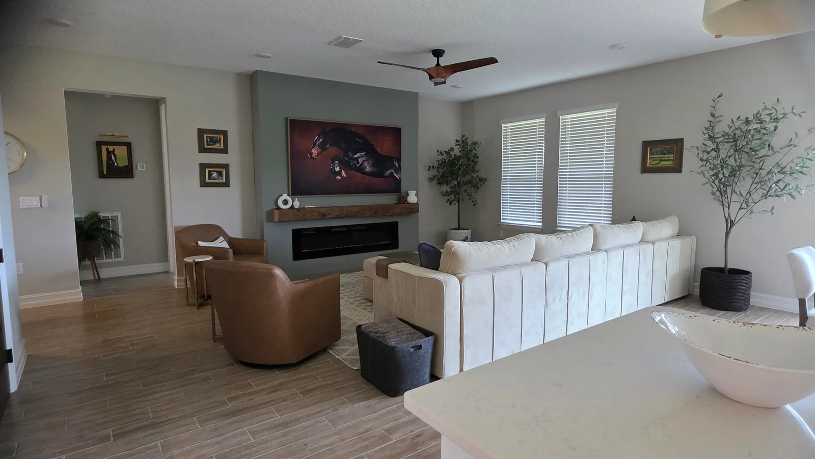 Living room after house cleaning in Ocala FL