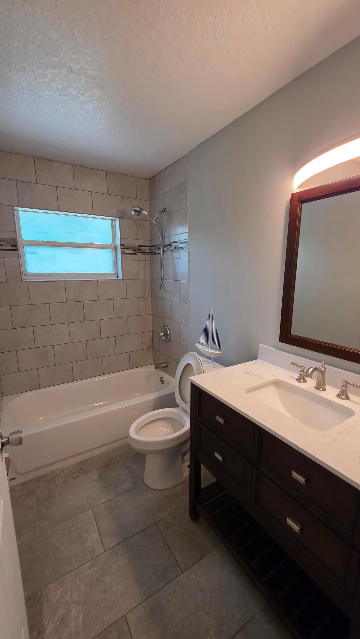 Remodeled bathroom after cleaning in Ocala home